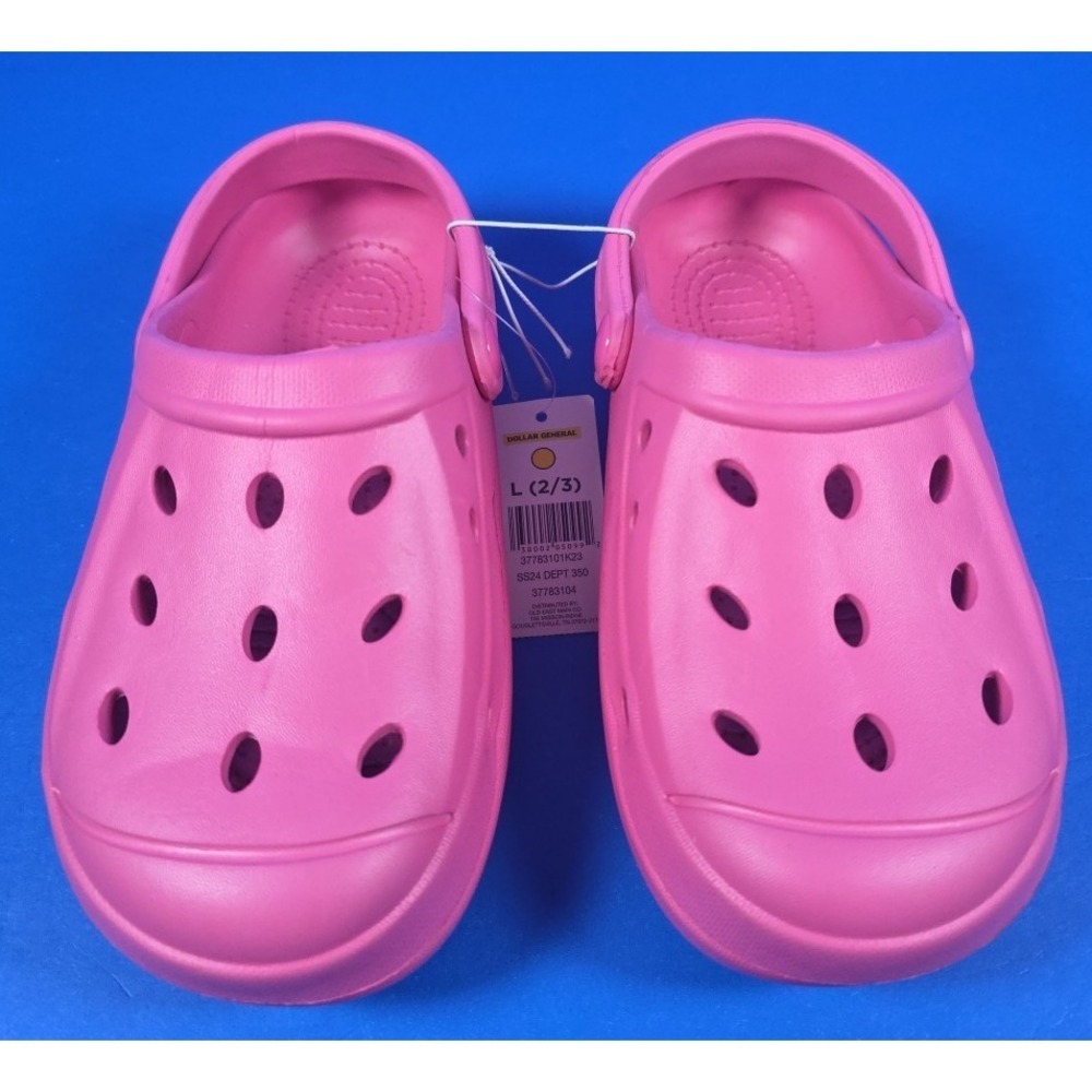 Girls 2/3 Large Clogs Water Shoes Pink